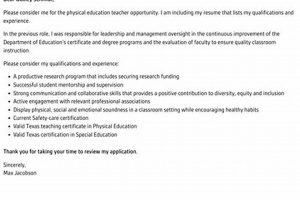 Crafting a Winning PE Teacher Letter of Interest | Physical Health & Fitness – Boost Your Body, Energy, and Wellbeing