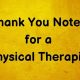Thank You Note To Physical Therapist | Physical Health & Fitness – Boost Your Body, Energy, and Wellbeing