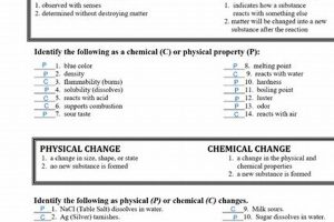 Worksheet Answer Key: Physical & Chemical Changes Physical Health & Fitness – Boost Your Body, Energy, and Wellbeing Worksheet Answer Key: Physical & Chemical Changes | Physical Health & Fitness – Boost Your Body, Energy, and Wellbeing
