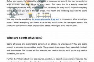 Do Sports Physicals Include Drug Tests? Physical Health & Fitness – Boost Your Body, Energy, and Wellbeing Do Sports Physicals Include Drug Tests? | Physical Health & Fitness – Boost Your Body, Energy, and Wellbeing