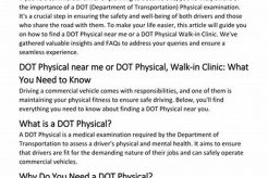 Find DOT Physical Exams Near You Physical Health & Fitness – Boost Your Body, Energy, and Wellbeing Find DOT Physical Exams Near You | Physical Health & Fitness – Boost Your Body, Energy, and Wellbeing