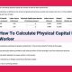 Calculating Physical Capital Per Worker: A Guide | Physical Health & Fitness – Boost Your Body, Energy, and Wellbeing
