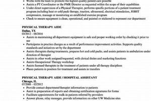 Top Physical Therapy Aide Resume Examples & Tips | Physical Health & Fitness – Boost Your Body, Energy, and Wellbeing
